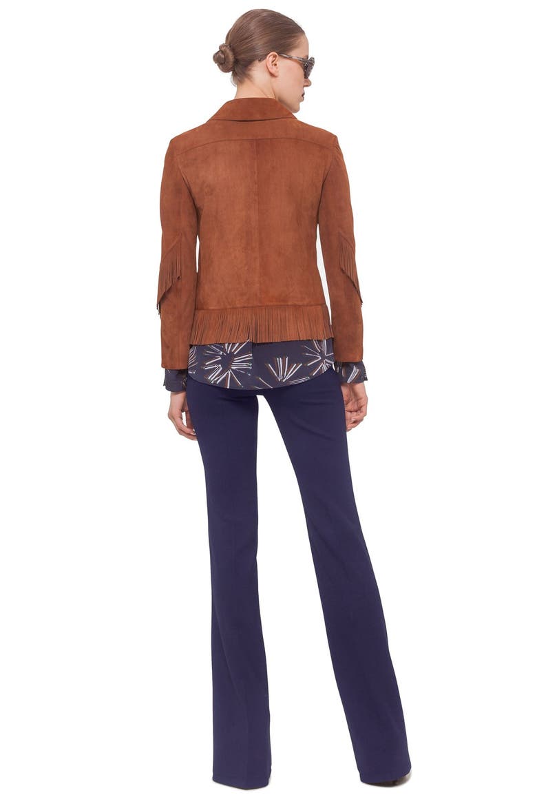 'Milton' Flare Leg Tech Wool Pants, Alternate, color, ULTRAMARINE
