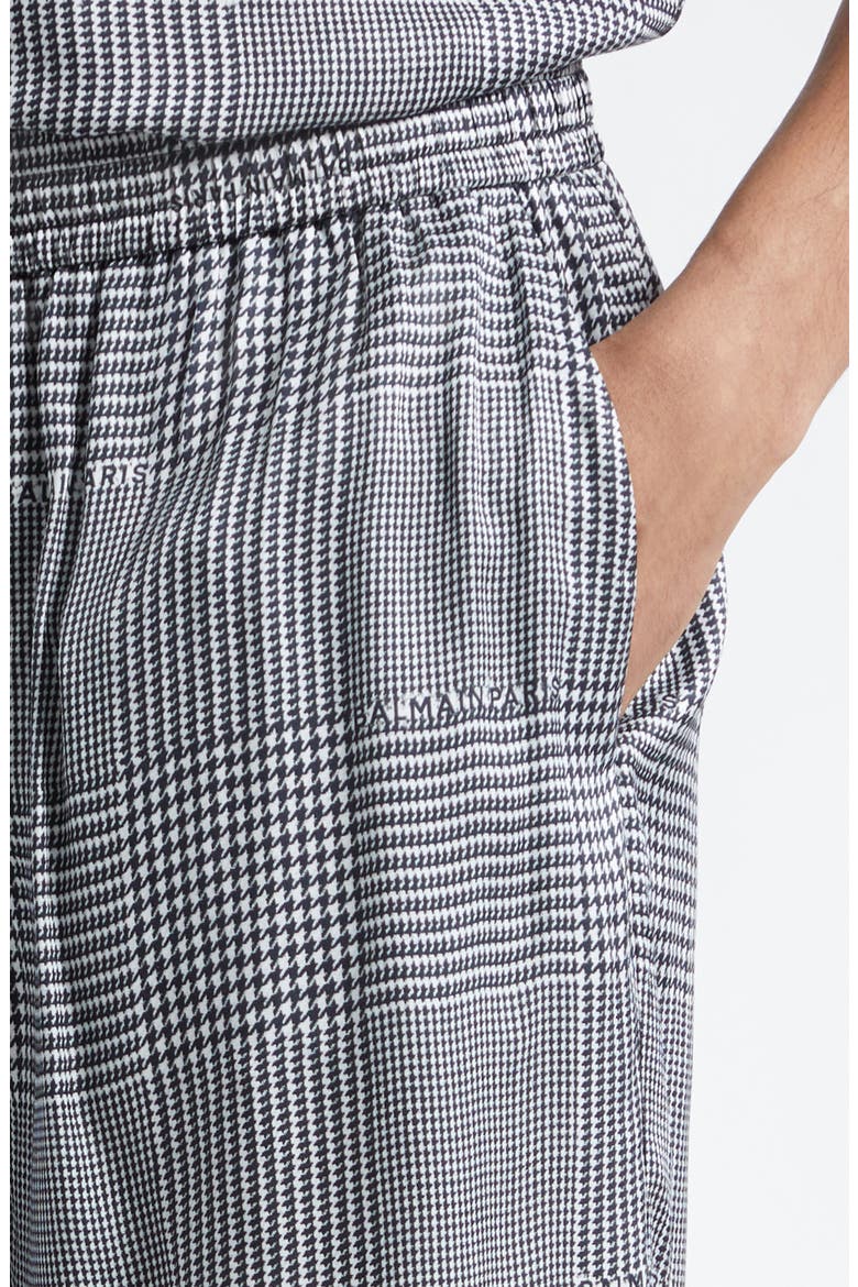 Prince of Wales Logo Shorts, Alternate, color, EAB BLK/ WHITE