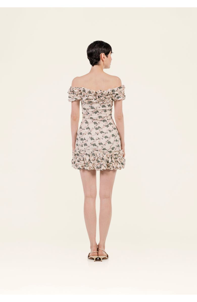 Agua by Agua Bendita Jardin Anhelo Mini Dress, Alternate, color, Multicolor