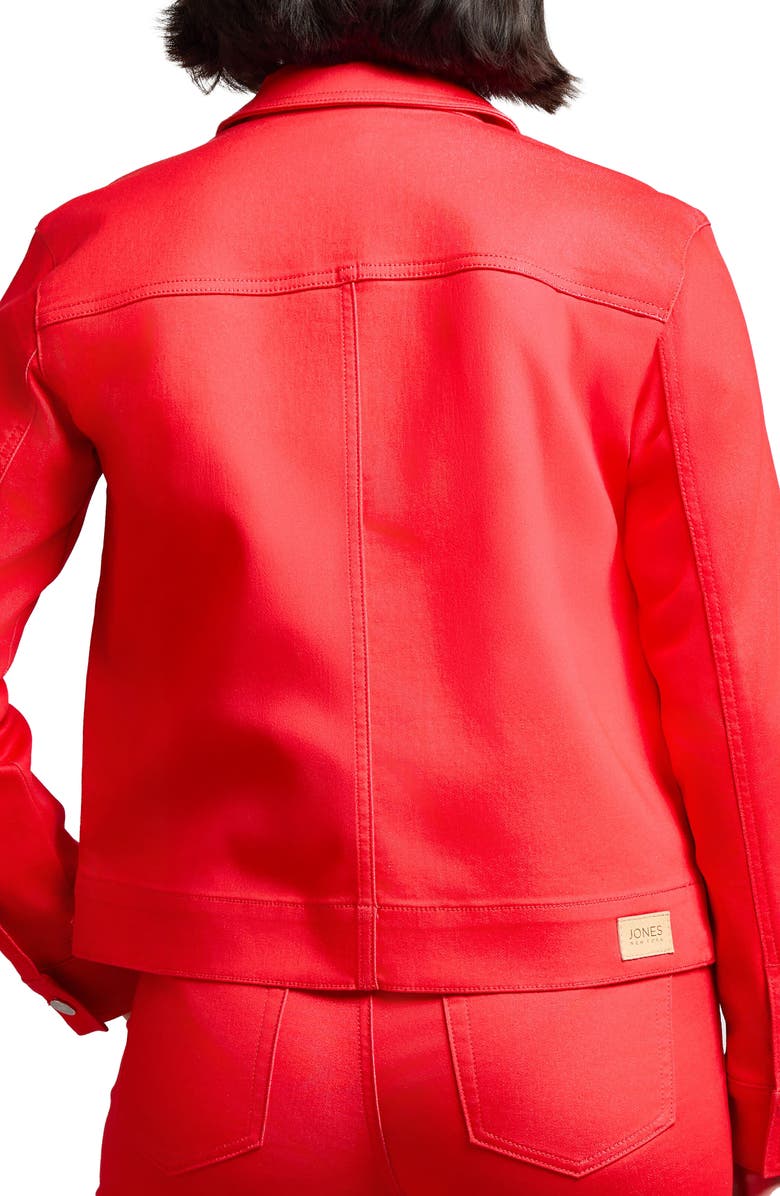 Jones New York Patch Pocket Denim Jacket, Alternate, color, 