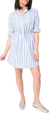 GIBSONLOOK Long Sleeve Stripe Shirtdress