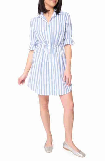 Long Sleeve Stripe Shirtdress