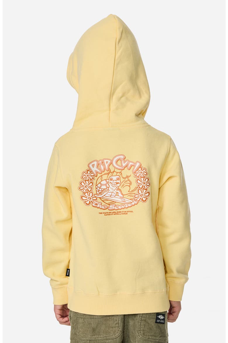 Kids' Ride the Wave Pullover Hoodie, Alternate, color, SUNLIGHT