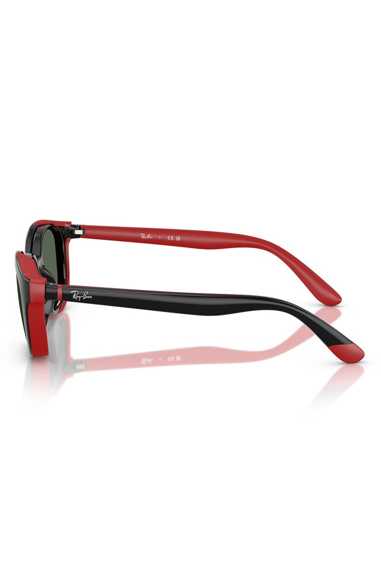 Ray-Ban Kids' 48mm Pillow Optical Glasses & Clip-On Sunglasses, Alternate, color, Dark Green
