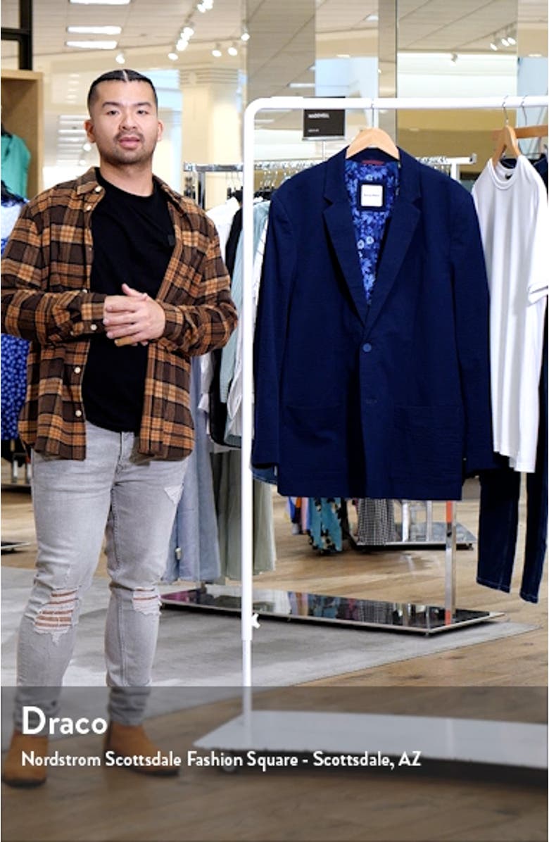 Nova Wave Stretch Cotton Seersucker Sport Coat, sales video thumbnail