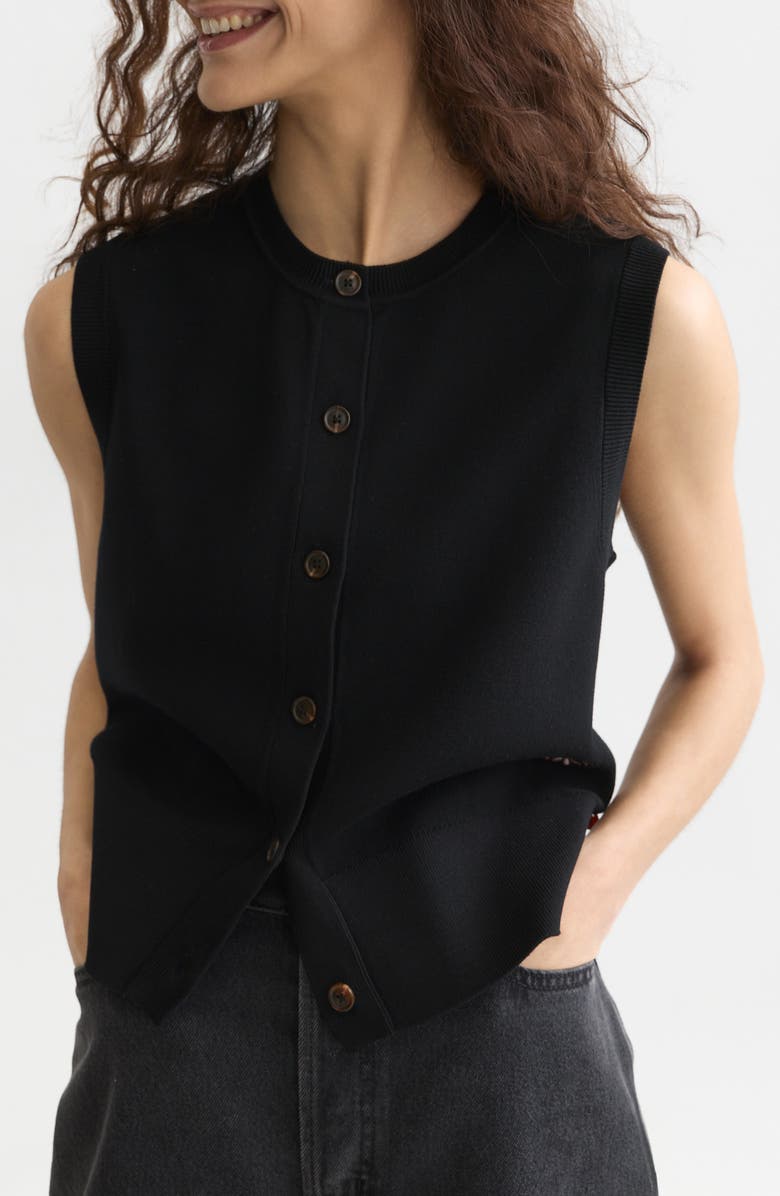 Scotch & Soda Relaxed Sweater Vest, Alternate, color, Meteorite