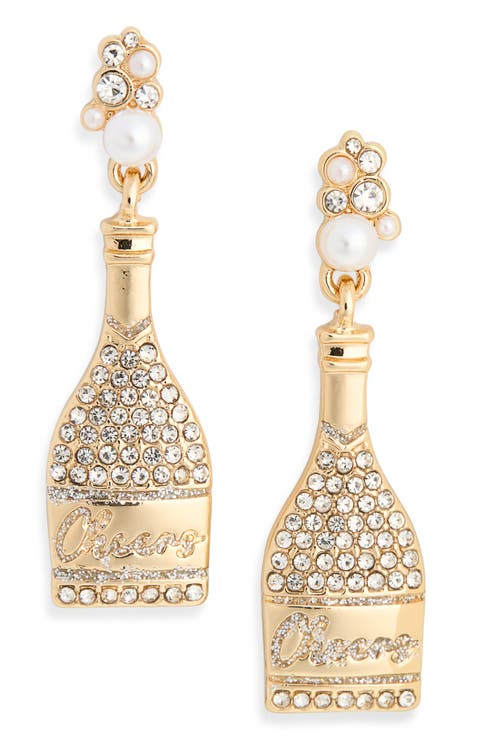 Champagne Bottle Drop Earrings