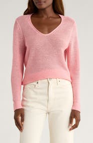 Tommy Bahama Cedar V-Neck Linen Sweater