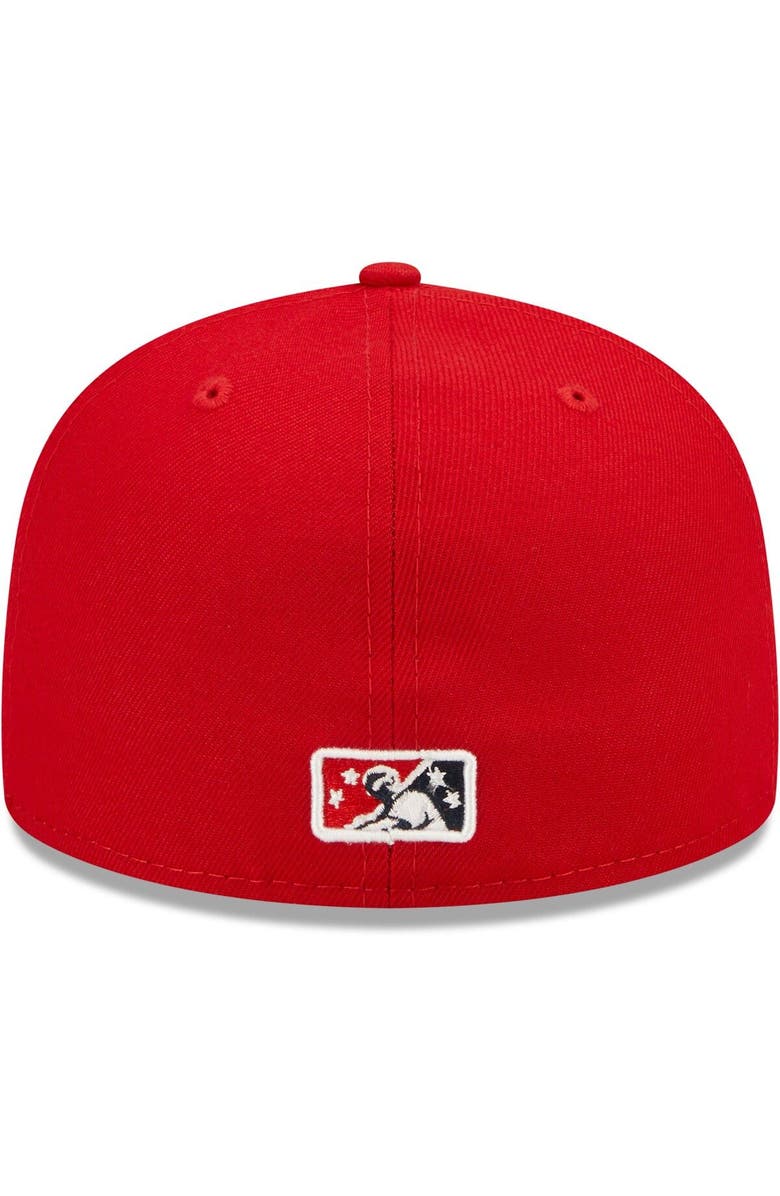New Era Men's New Era Red Worcester Red Sox Authentic Collection Team Alternate 59FIFTY Fitted Hat, Alternate, color, 