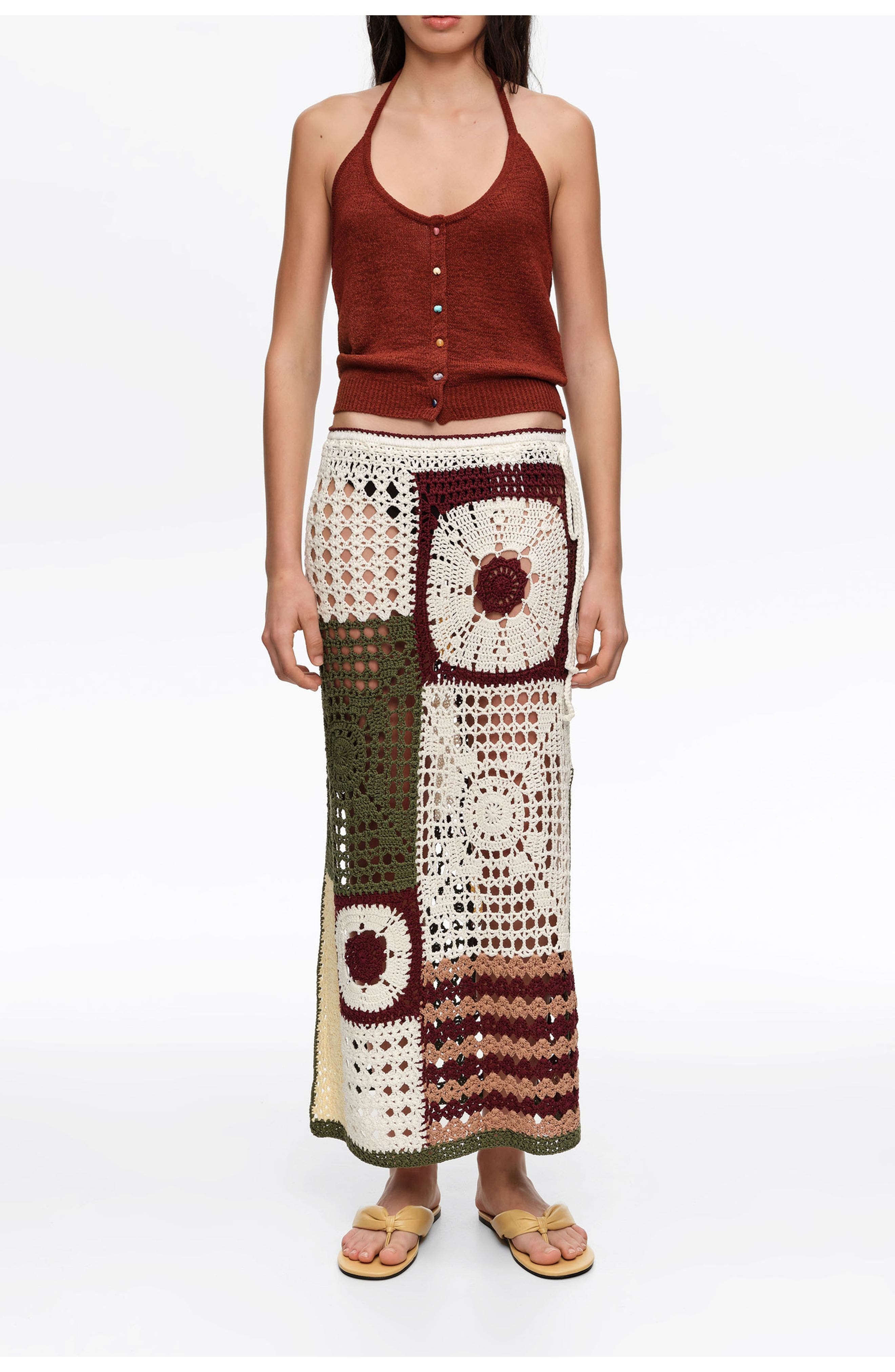 Straight Crochet Skirt