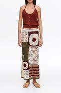 Bimba y Lola Straight Crochet Skirt