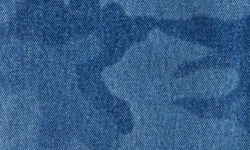 Vans Kids' Skate Check-5 Loose Camo Print Denim Jeans In Blue