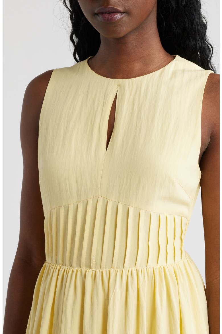 Sleeveless Keyhole Midi Dress, Alternate, color, YELLOW