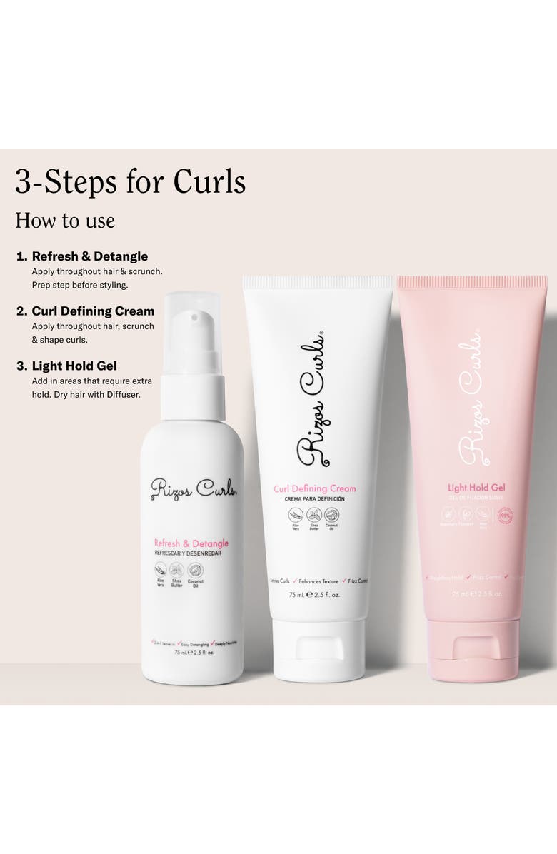 RIZOS CURLS 3-Step Styling Kit for Curls (Limited Edition) $30 Value, Alternate, color, 