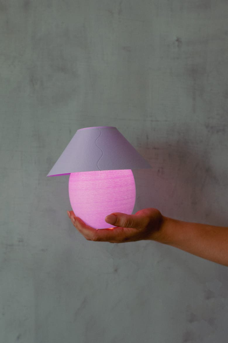 Scoop Lamp, Alternate, color, Lavender