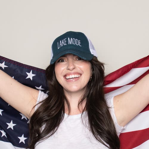 Totalee Gift Lake Mode Baseball Hat Cotton Black In Brown