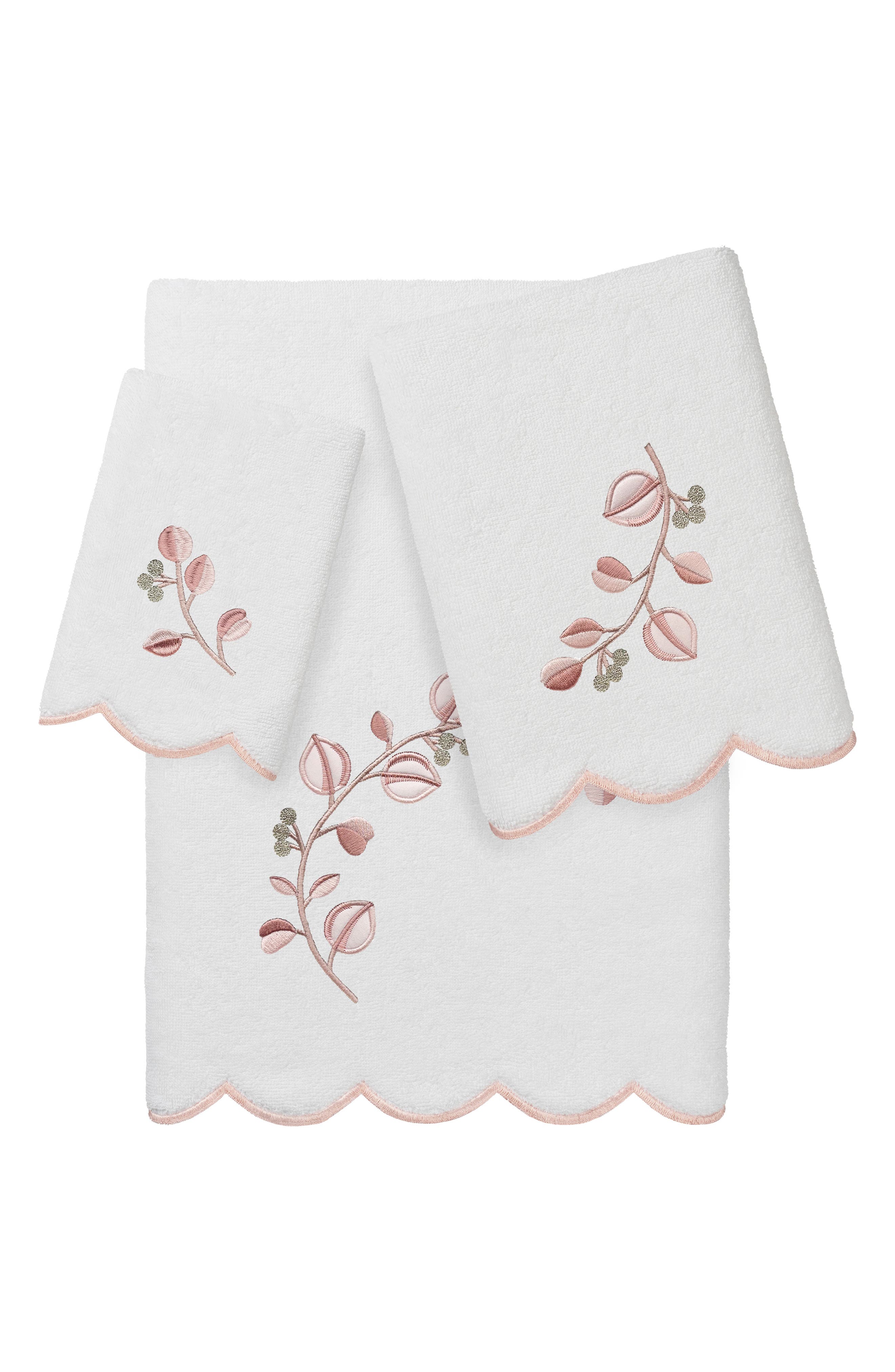 Wild Branch Scallop 3-Piece Towel Set