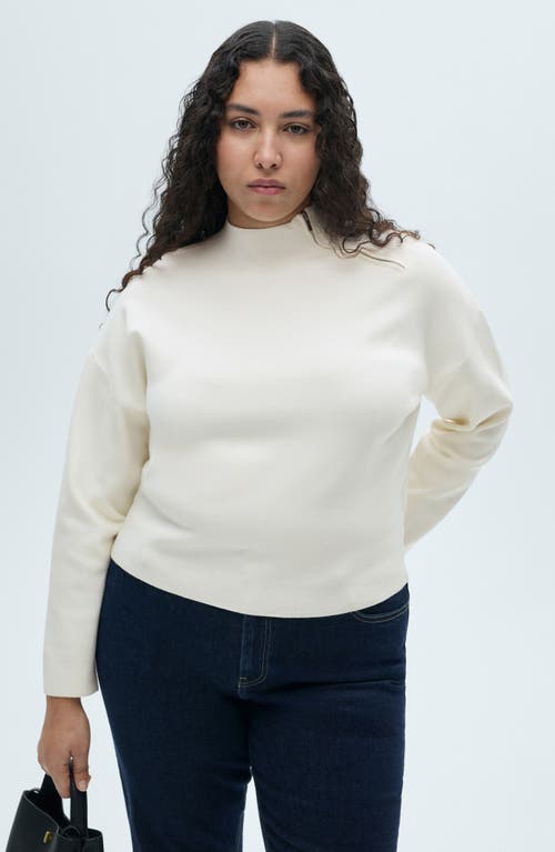 MANGO MANGO KONPAKTU ASYMMETRIC HALF ZIP SWEATER 