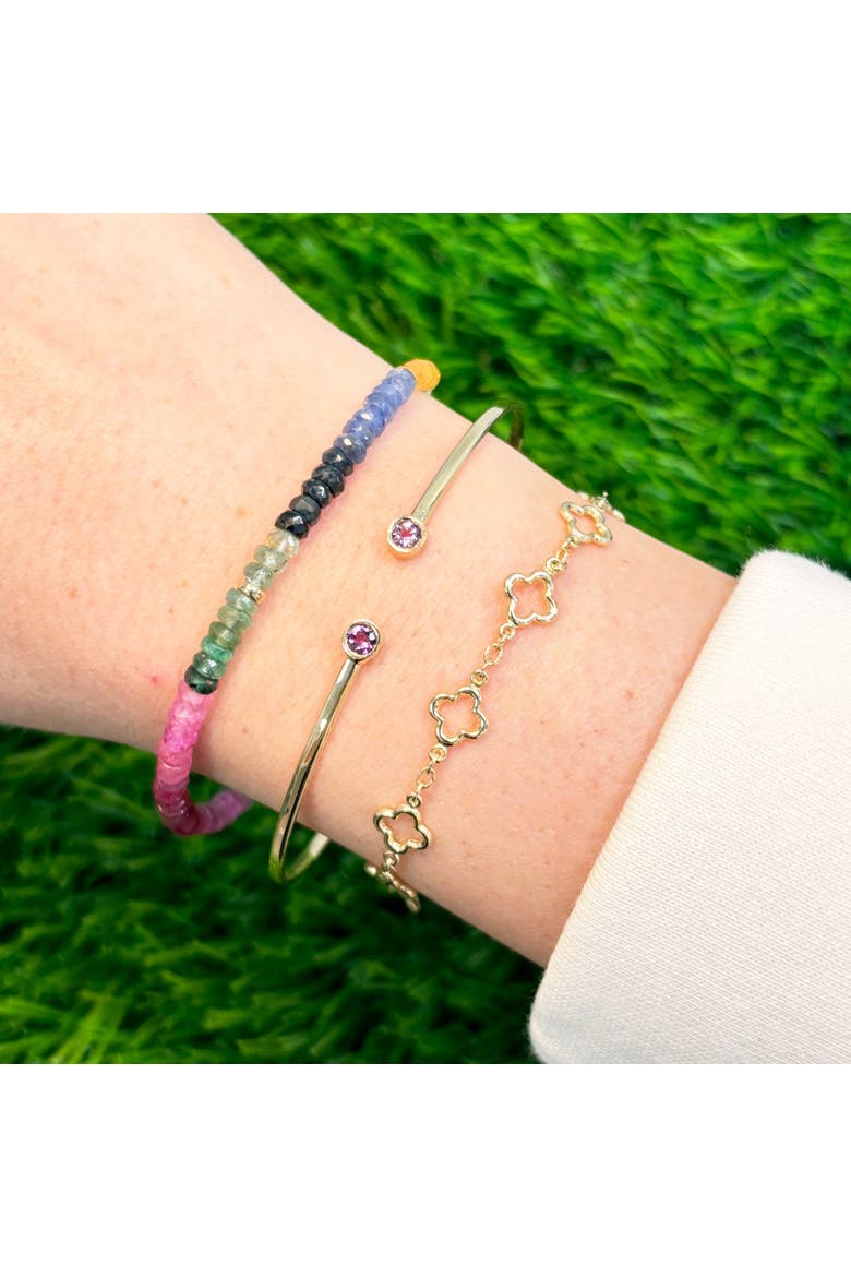 Rainbow Gemstone Bead Bracelet, Alternate, color, Rainbow Gemstones