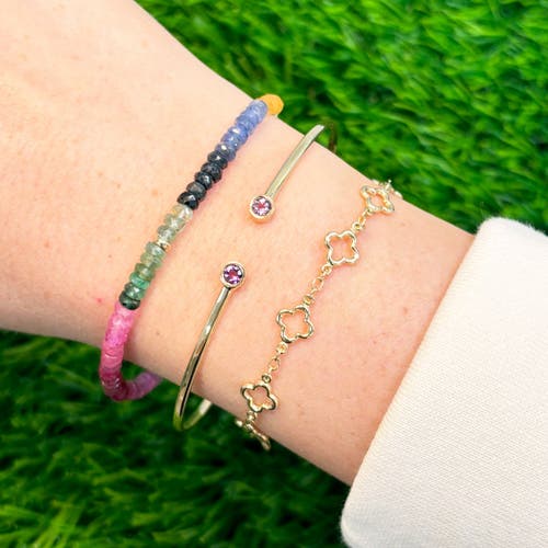 The Lovery Fine Jewelry Rainbow Gemstone Bead Bracelet