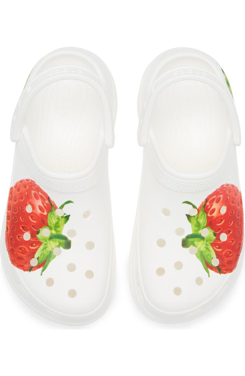 CROCS Bae Fresh Fruits Platform Clog, Alternate, color, Strawberry