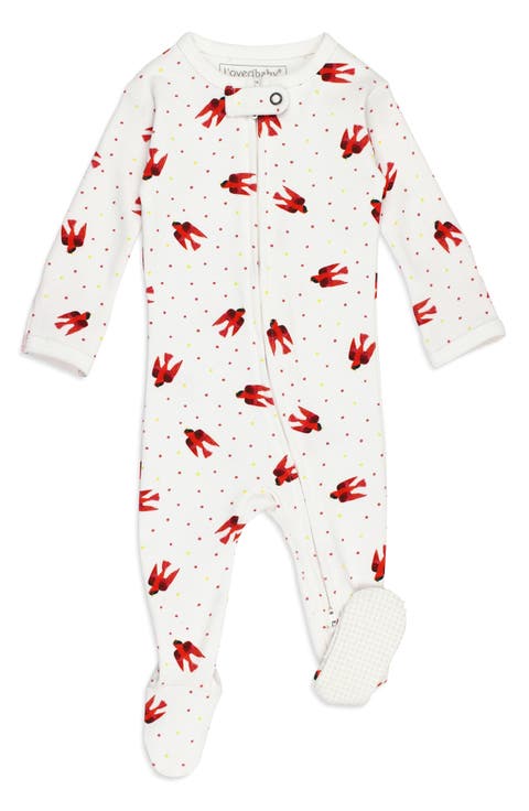x 'The Very Hungry Caterpillar'™ Fitted One-Piece Organic Cotton Pajamas (Baby)