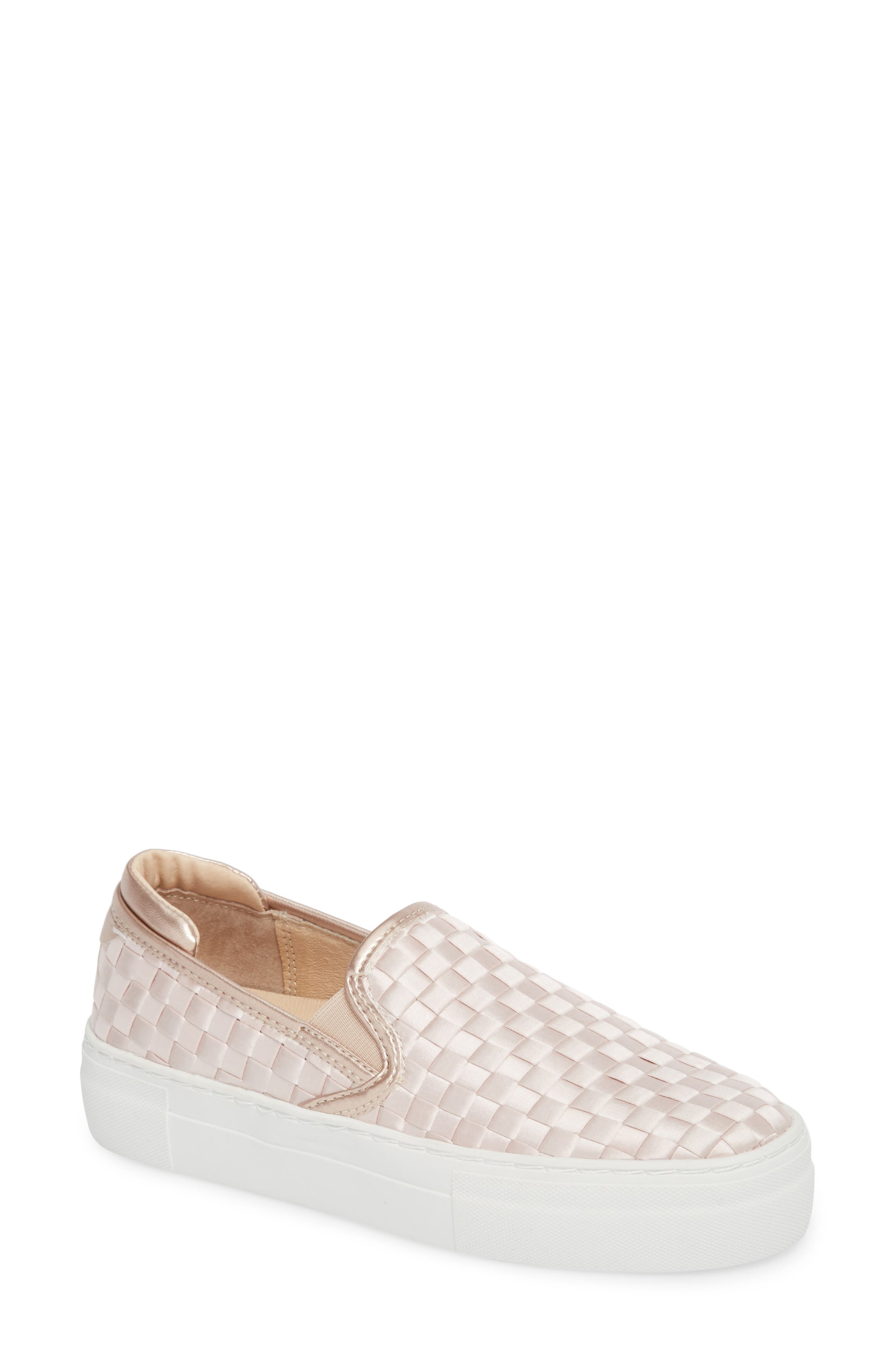 Monte Woven Slip-On Sneaker, Main, color, BLUSH SATIN