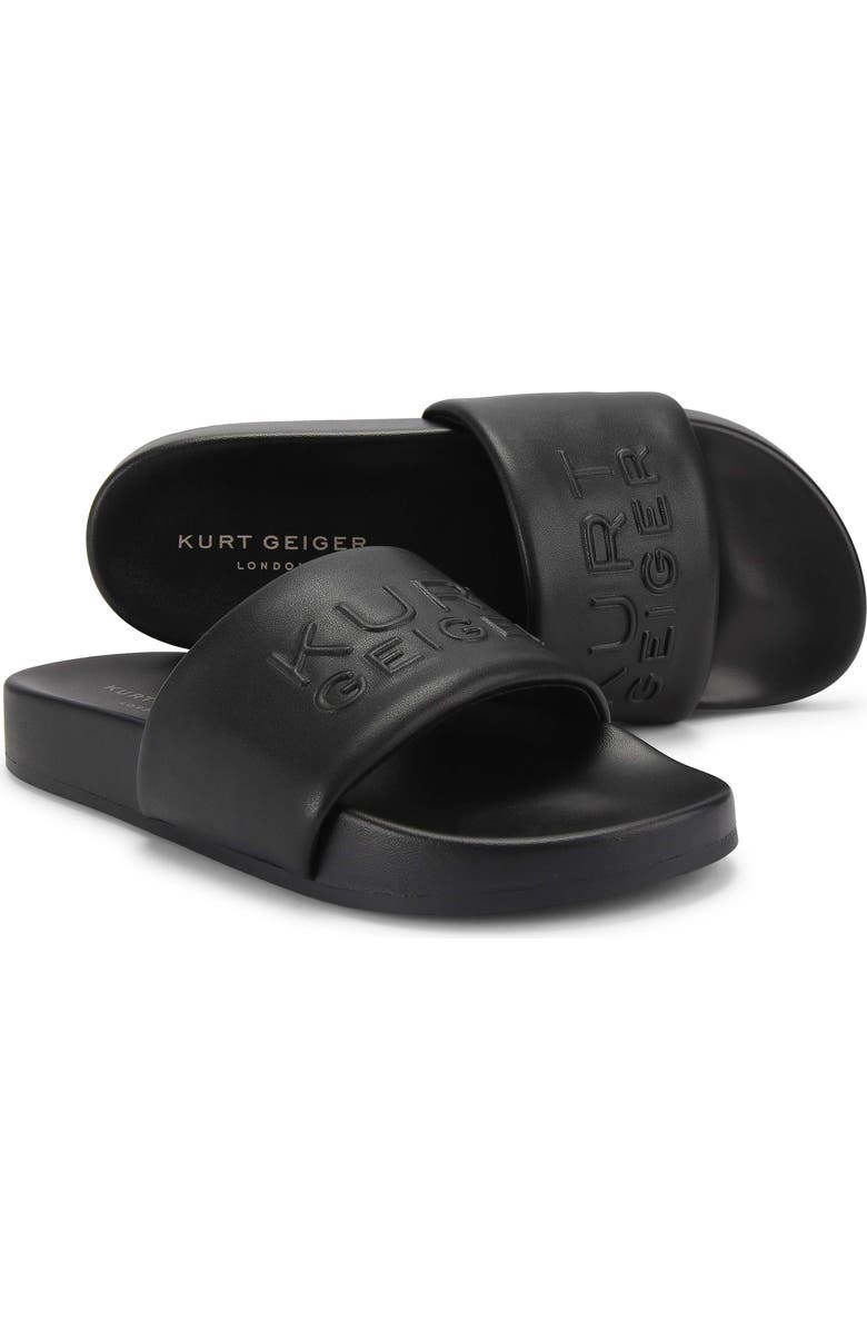 Kurt Geiger London Stacked Slide Sandal, Alternate, color, Black