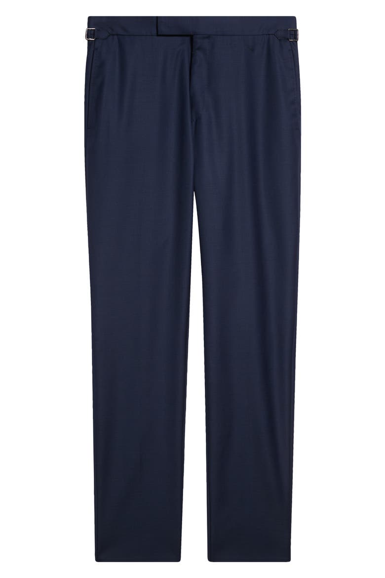 Shelton Wool Sharkskin Tapered Pants, Alternate, color, UCC NAVY