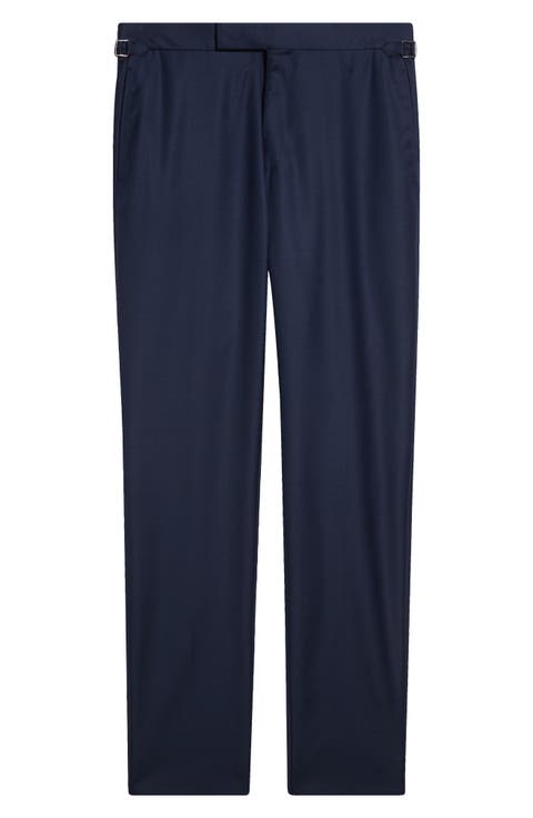 Shelton Wool Sharkskin Tapered Pants