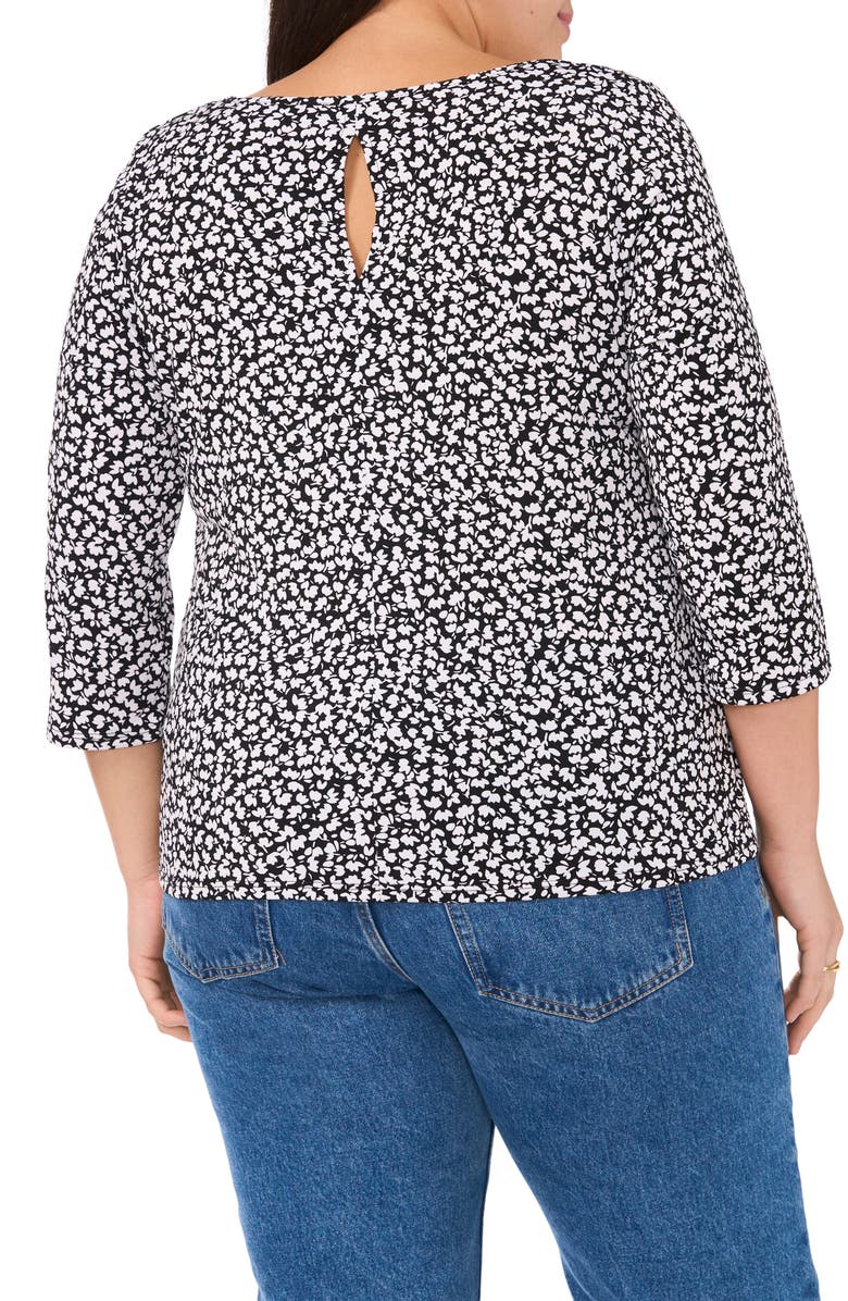 Vince Camuto Floral Print Top, Alternate, color, 
