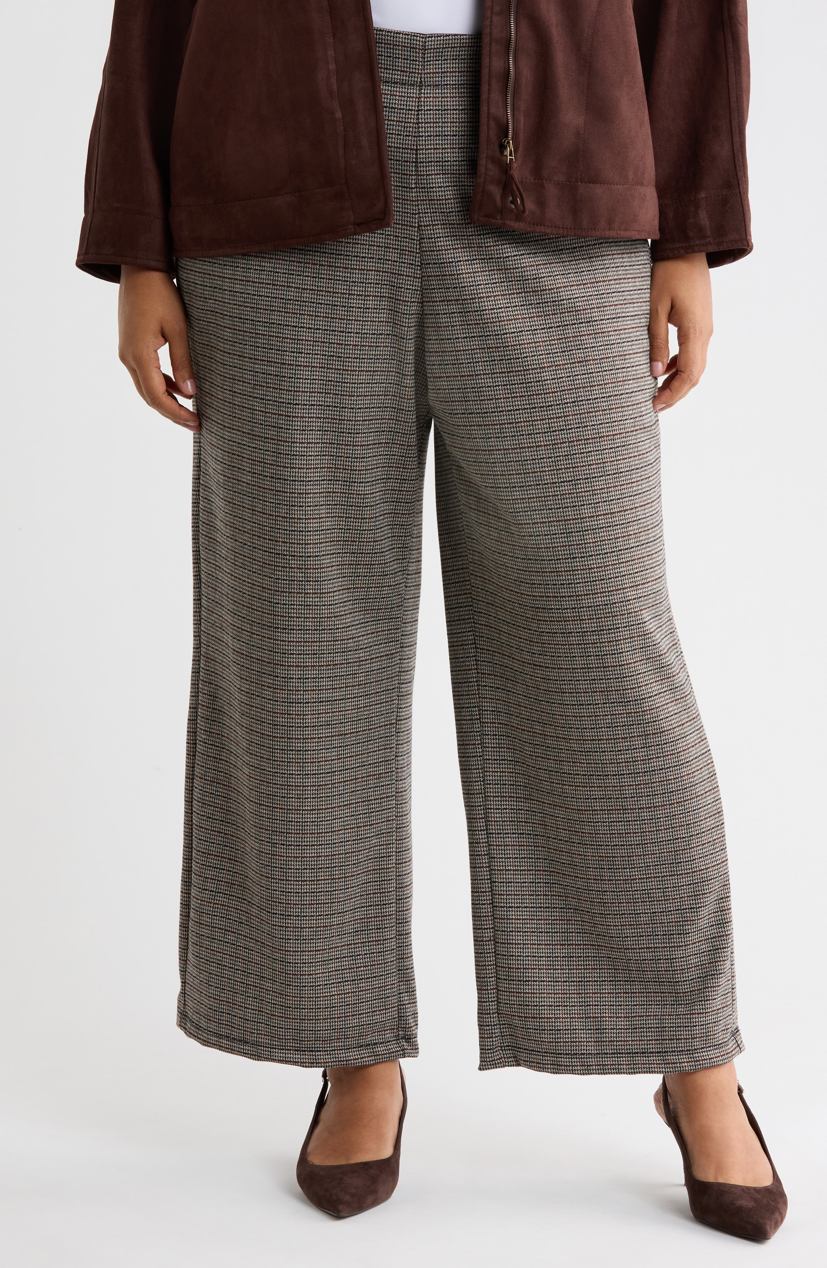 Double Knit Wide Leg Pants