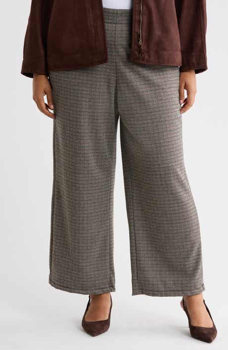 Double Knit Wide Leg Pants