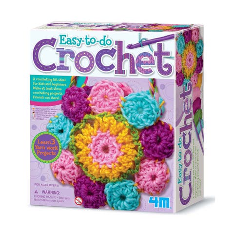 Easy to do Crochet Kit, 3 Yarn Crafts Projects
