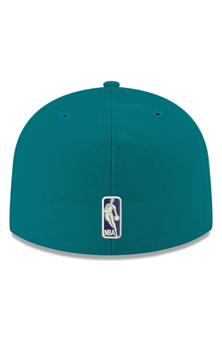 New Era Men's New Era Teal Charlotte Hornets Official Team Color 59FIFTY Fitted Hat, Alternate, color, Teal