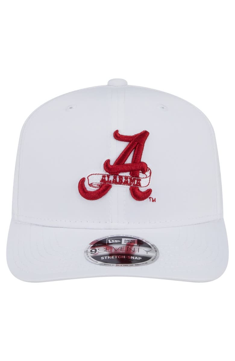 New Era Men's New Era White Alabama Crimson Tide Perform Vault 9SEVENTY Stretch-Snap Hat, Alternate, color, White