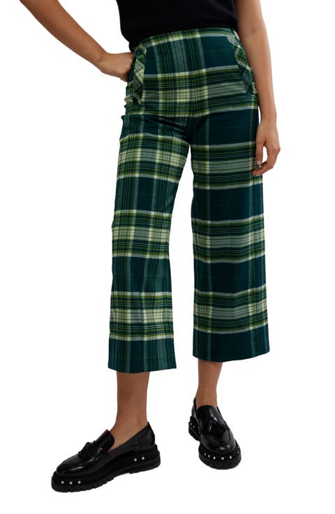 Acadia Plaid Crop Pants