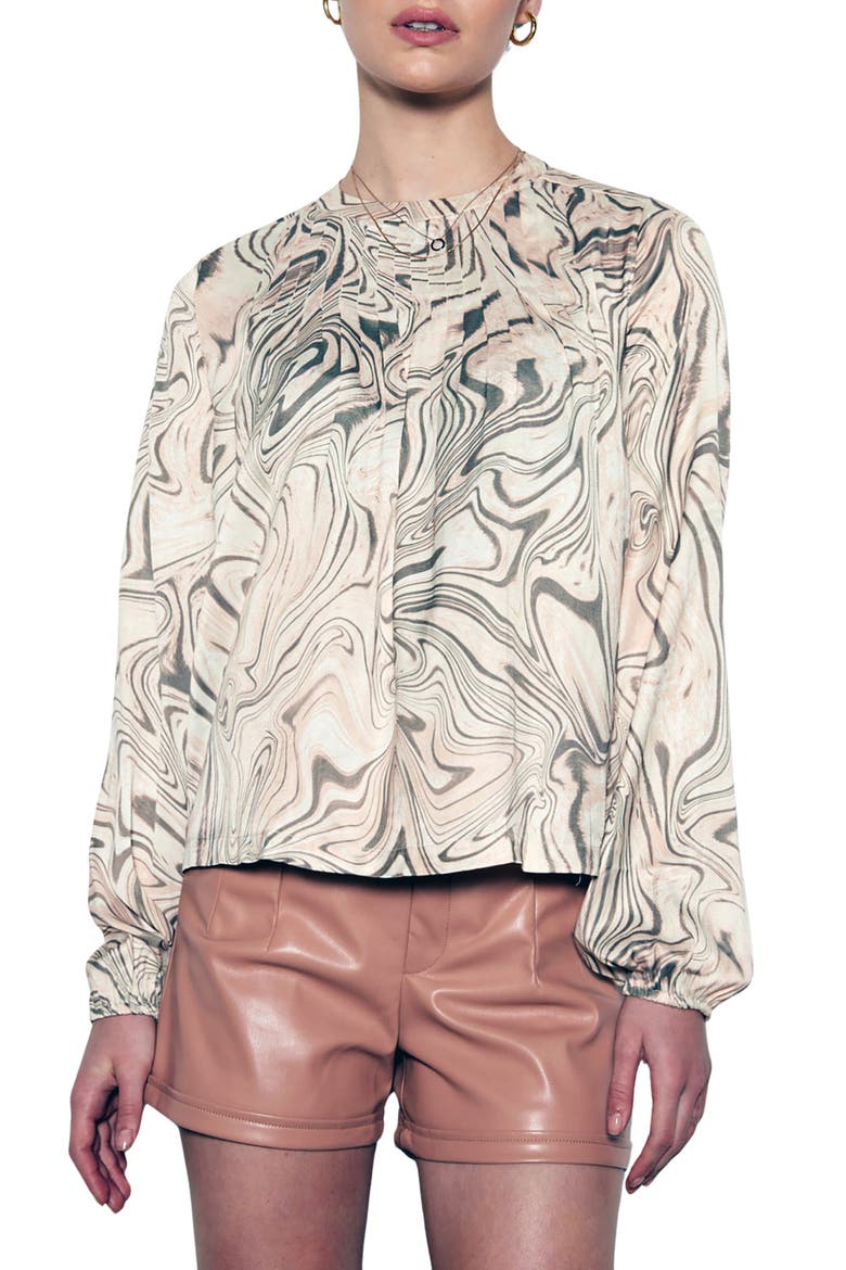 Maya Top, Main, color, ANIMAL MOIRE