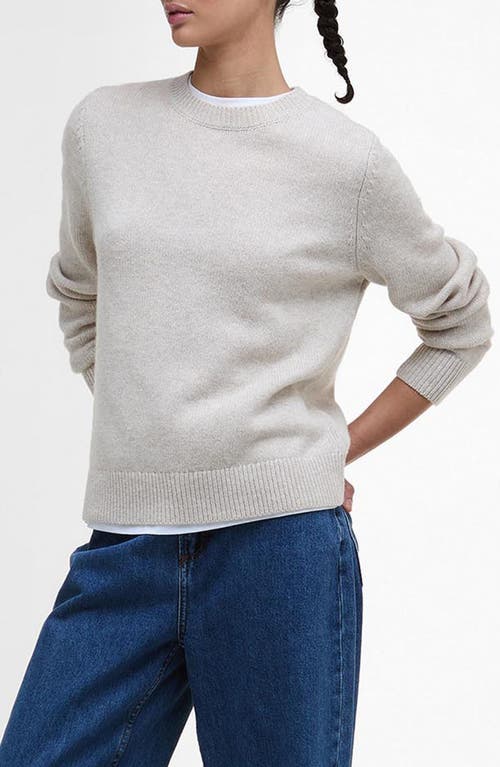 Barbour Woodhouse Wool & Cashmere Crewneck Sweater In White