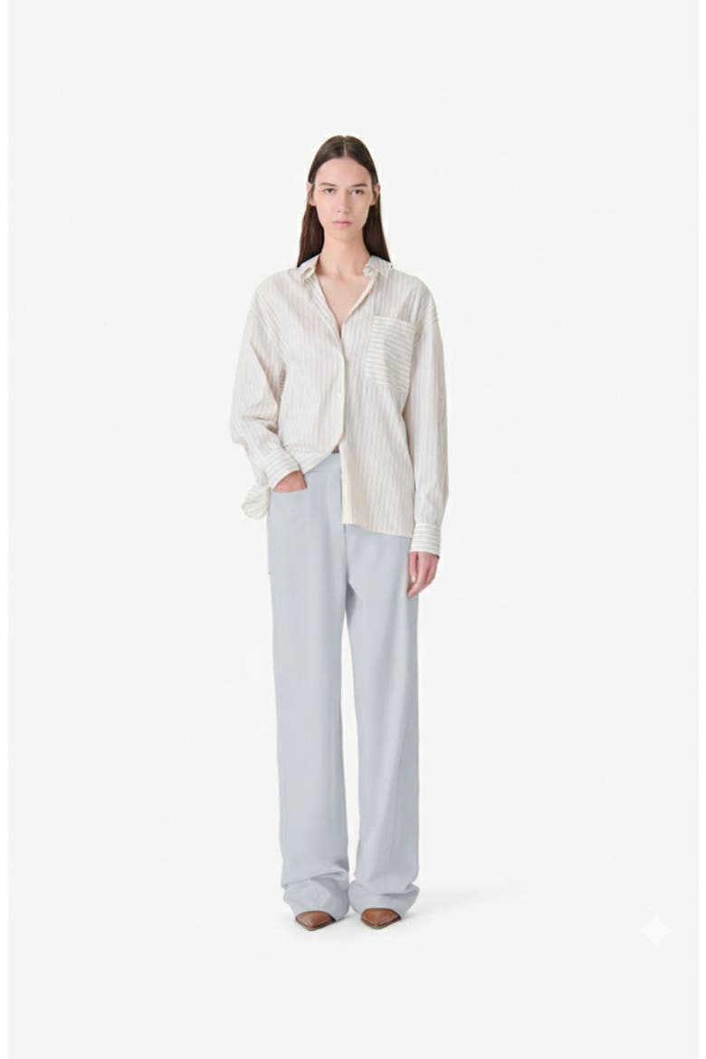 Aluri Wide Leg Trouser, Main, color, Steel