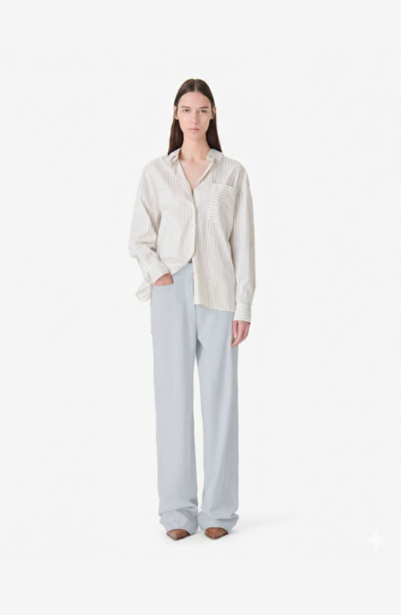 IRO Aluri Wide Leg Trouser, Main, color, Steel
