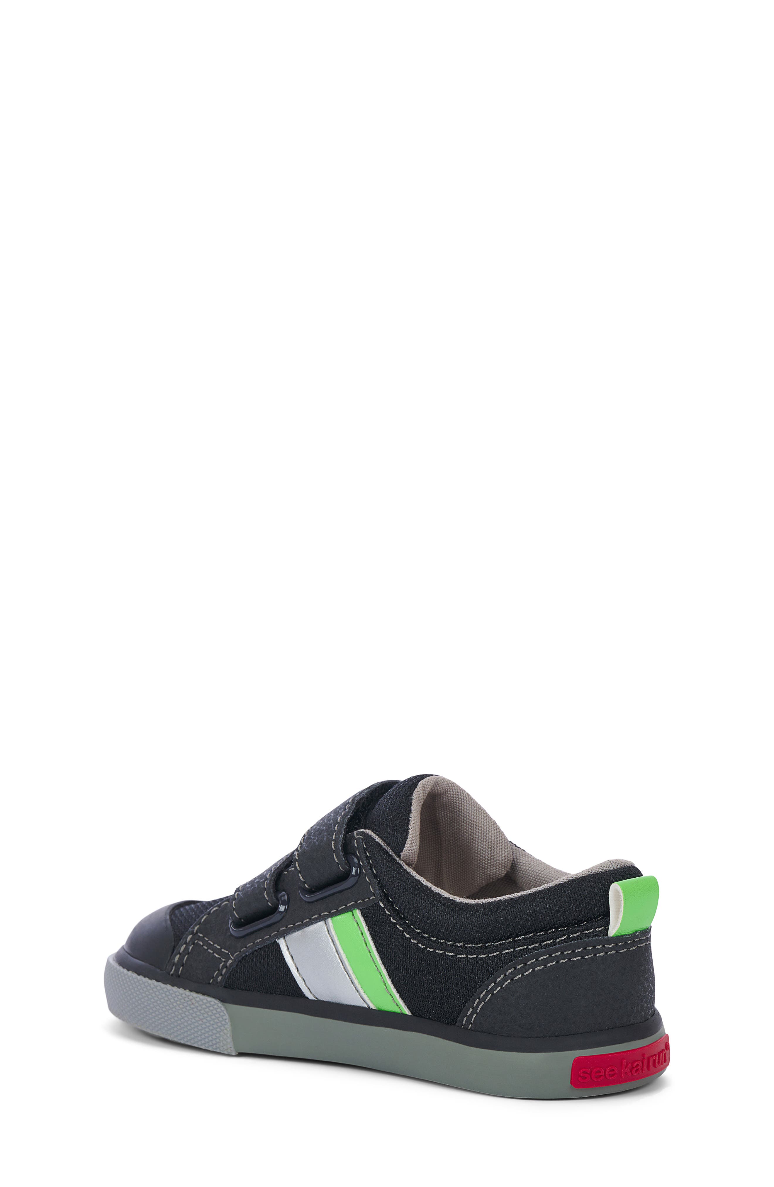Kids' Russell Sneaker, Alternate, color, BLACK/ GREEN