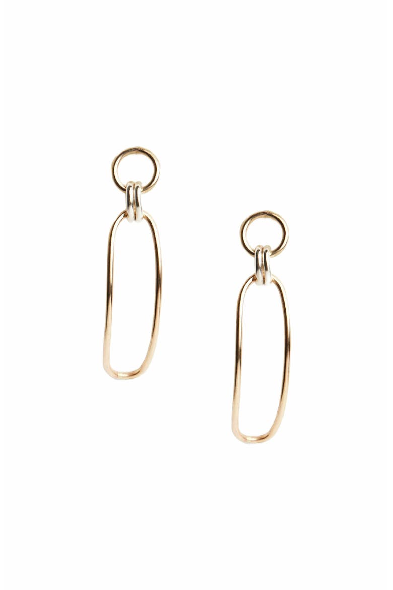 Date Night Earrings, Main, color, Two Tone