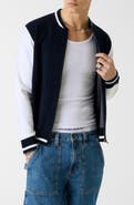 GUESS Jacquard Star Bomber Jacket