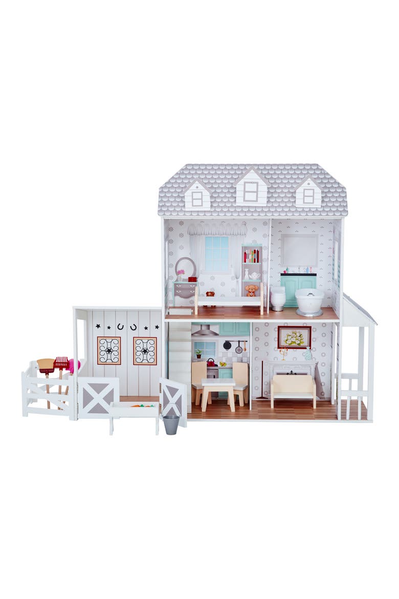 OLIVIA'S LITTLE WORLD Little World Dreamland Farm Dollhouse & Accessories Set, Alternate, color, ASSORTED