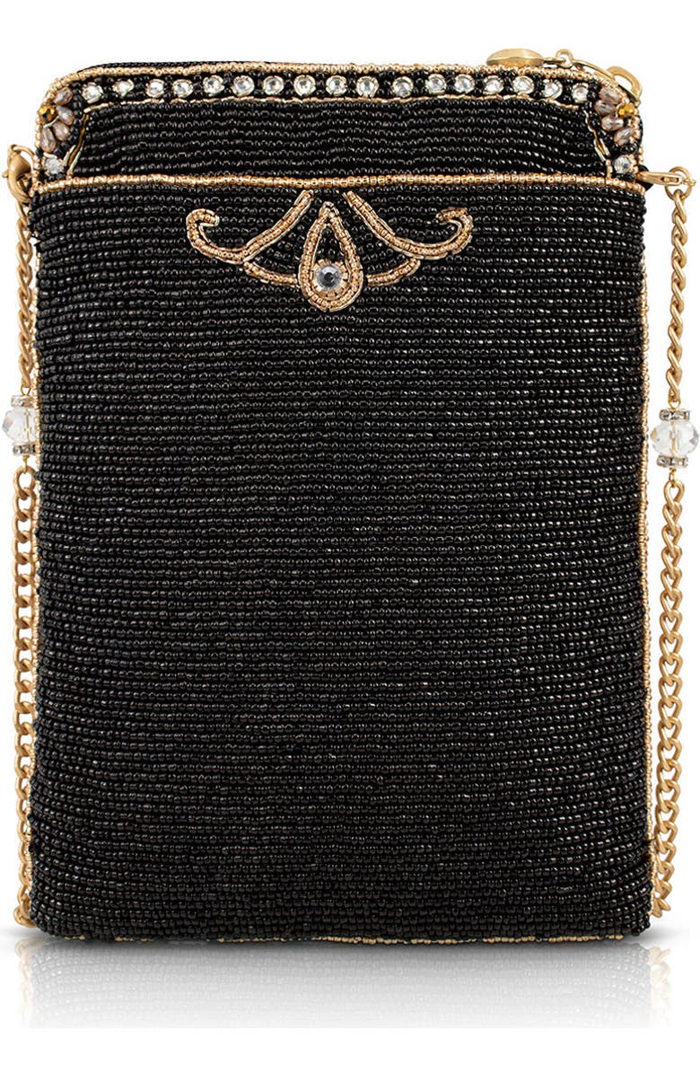 Mary Frances Accessories Royalty Mini Handbag, Alternate, color, Black