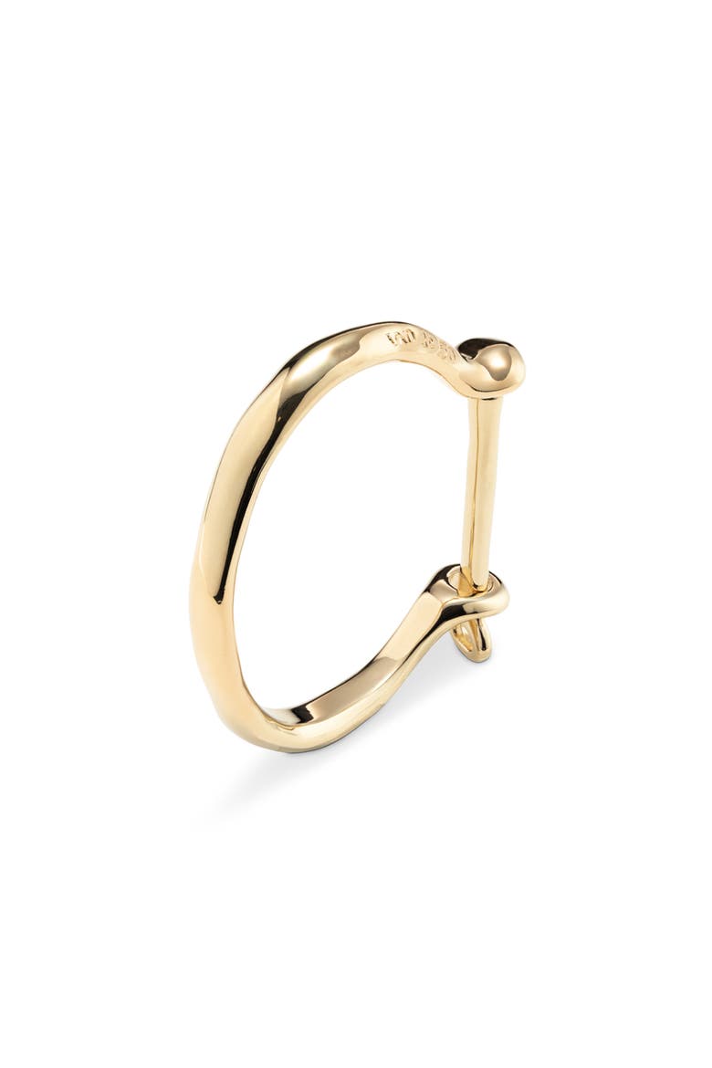 Minimalist Bangle Bracelet, Alternate, color, Gold