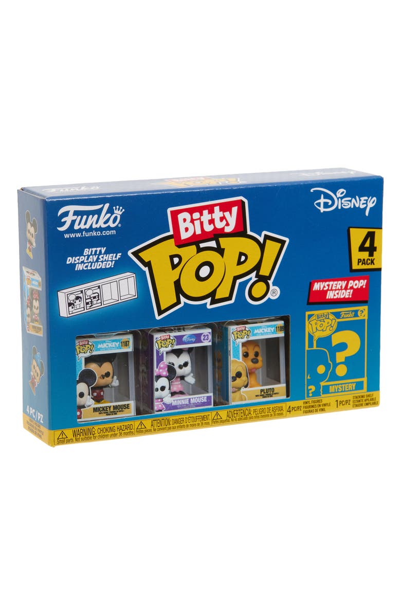 Funko x Disney Mystery 4-Pack Bitty POP! Mickey Figurines, Main, color, Multi Blue