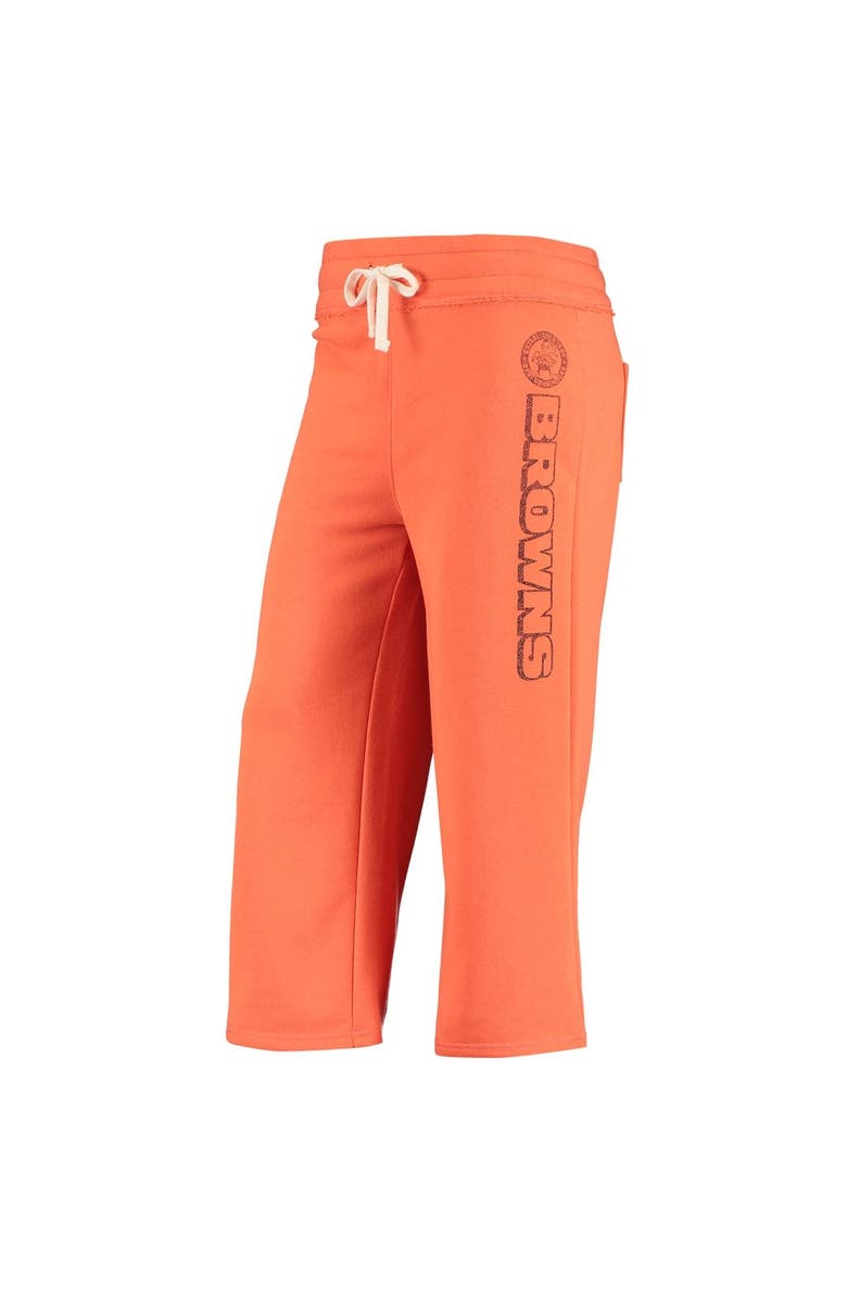 Junk Food Women's Junk Food Orange Cleveland Browns Cropped Pants, Alternate, color, Orange