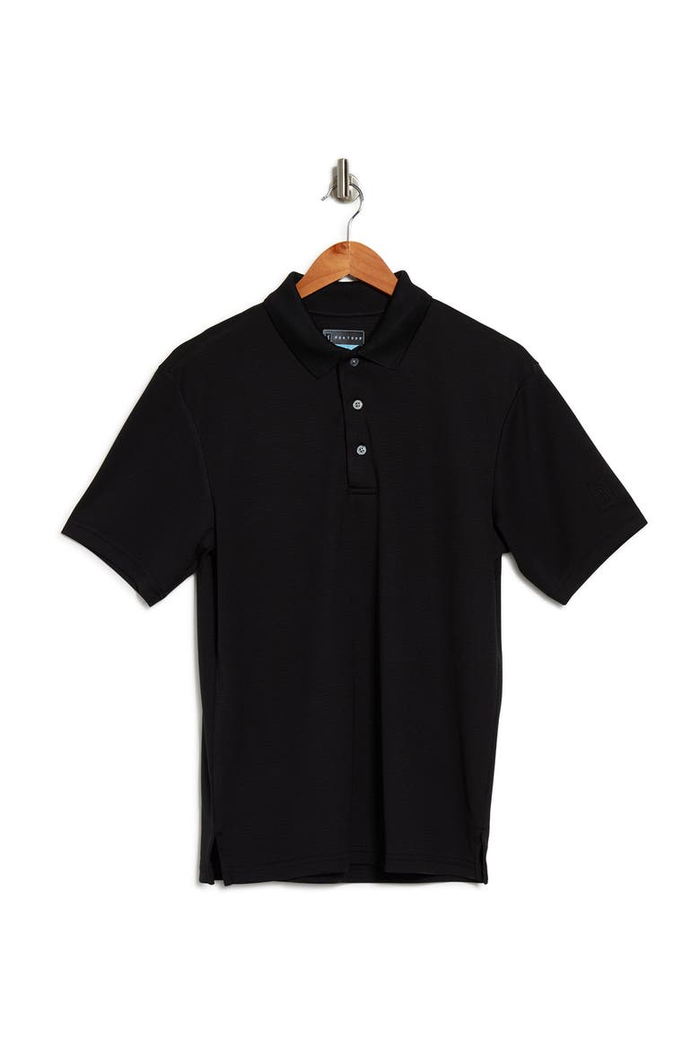 Solid Polo Shirt, Alternate, color, CAVIAR
